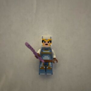 Lego Action Figure with Blue and Purple Accents